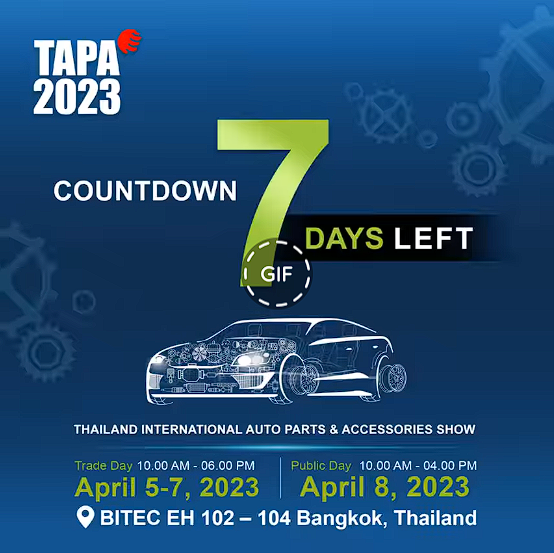 นับถอยหลังอีก 7 วัน กับการกลับมาครั้งยิ่งใหญ่ในรอบ 5 ปี งาน TAPA 2023 : Thailand International Auto Parts & Accessories Show