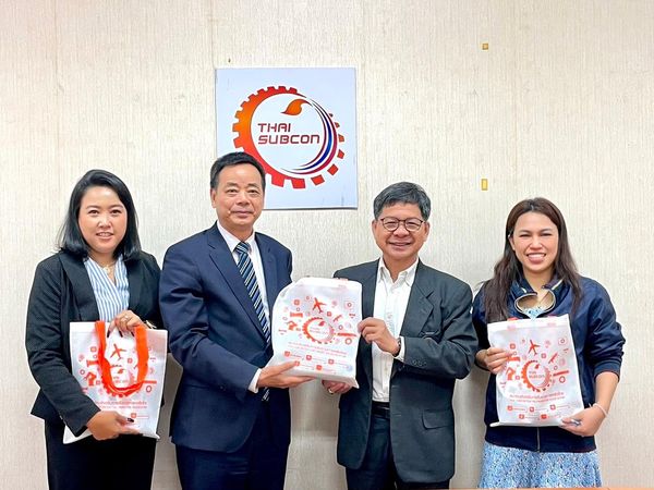 President of the Asian-International Trade and Investment Association Came to a meeting to discuss with the president of the Thai Subcontracting Promotion Association.