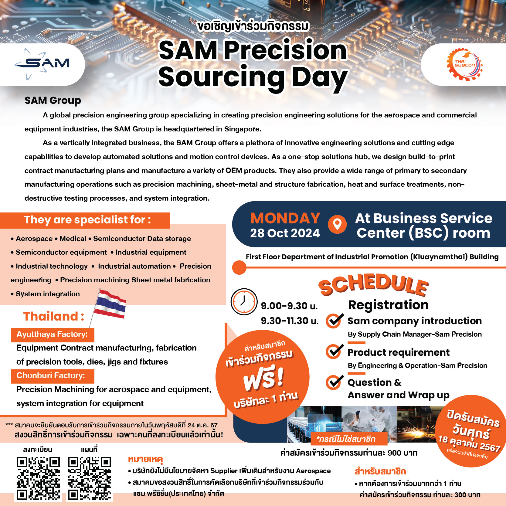 SAM Precision Sourcing Day