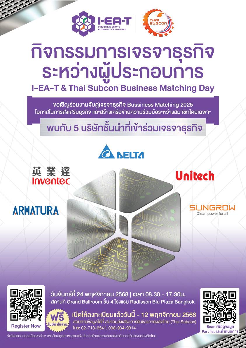 BUSINESS MATCHING 2025 I-EAT and Thai Subcon