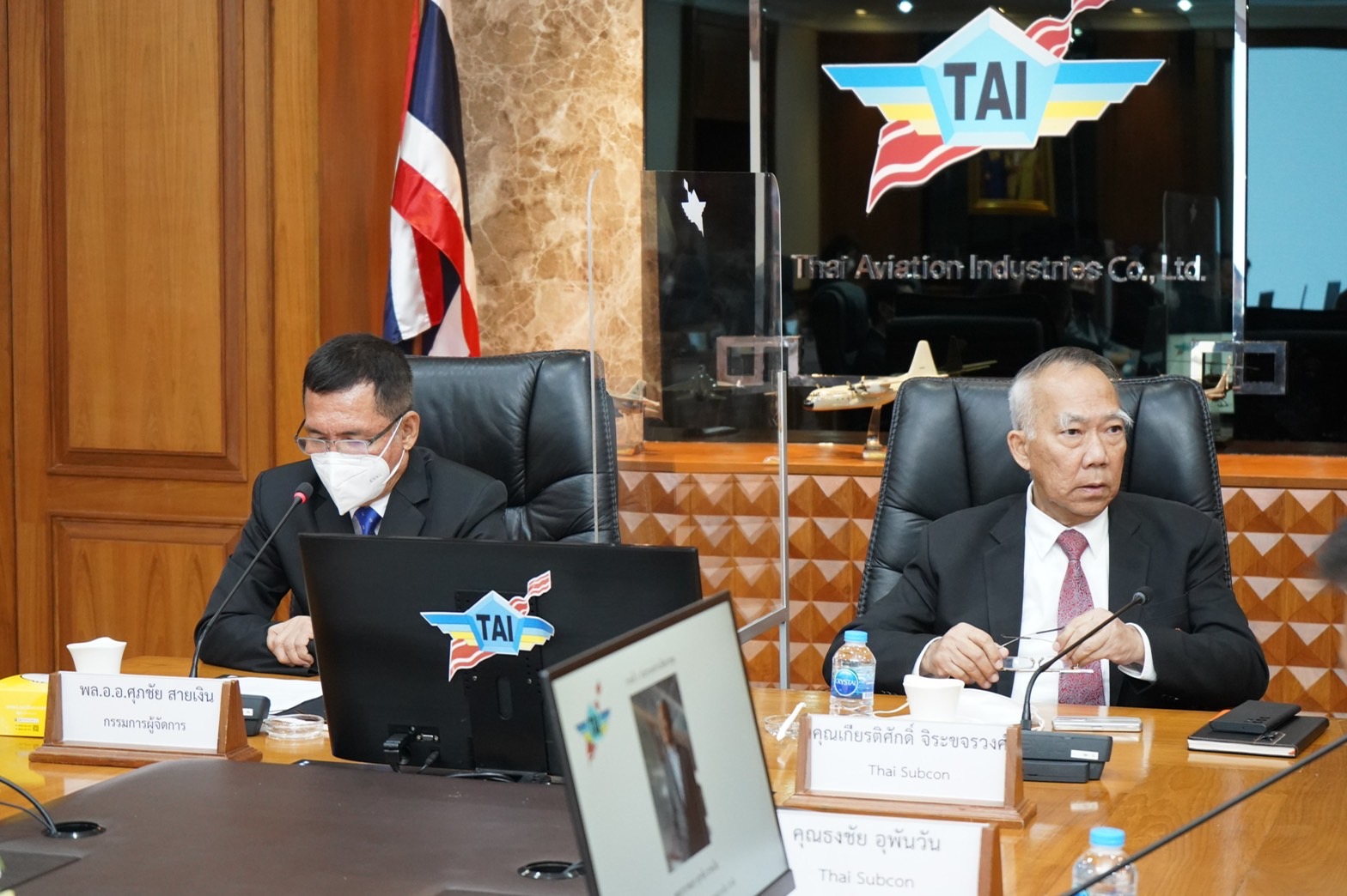 GISTDA, TISTR, TAI และ THAI SUBCON ได้มีการประชุมจัดตั้งคณะทำงานบริหารตามบันทึกข้อตกลงความเข้าใจ ว่าด้วยการสร้างความร่วมมือด้านการวิจัยพัฒนา ทดสอบชิ้นส่วนอากาศยาน
