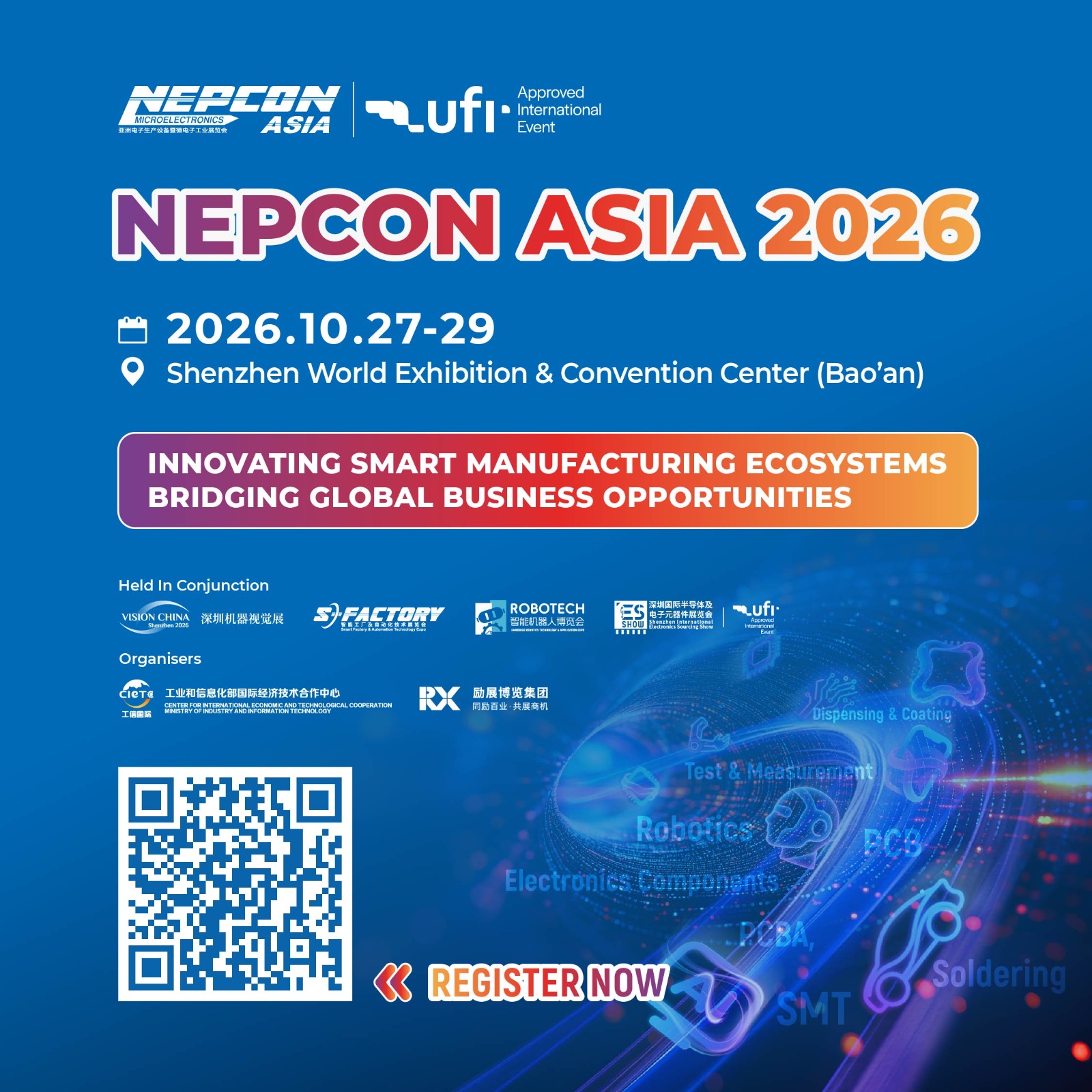 NEPCON ASIA 2026 มหกรรมเทคโนโลยีการผลิตอิเล็กทรอนิกส์ระดับเรือธง ตอบรับกระแส AI มุ่งสู่อนาคตแห่งความก้าวหน้า